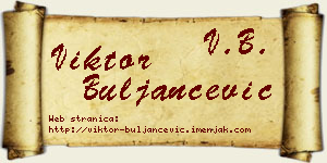 Viktor Buljančević vizit kartica